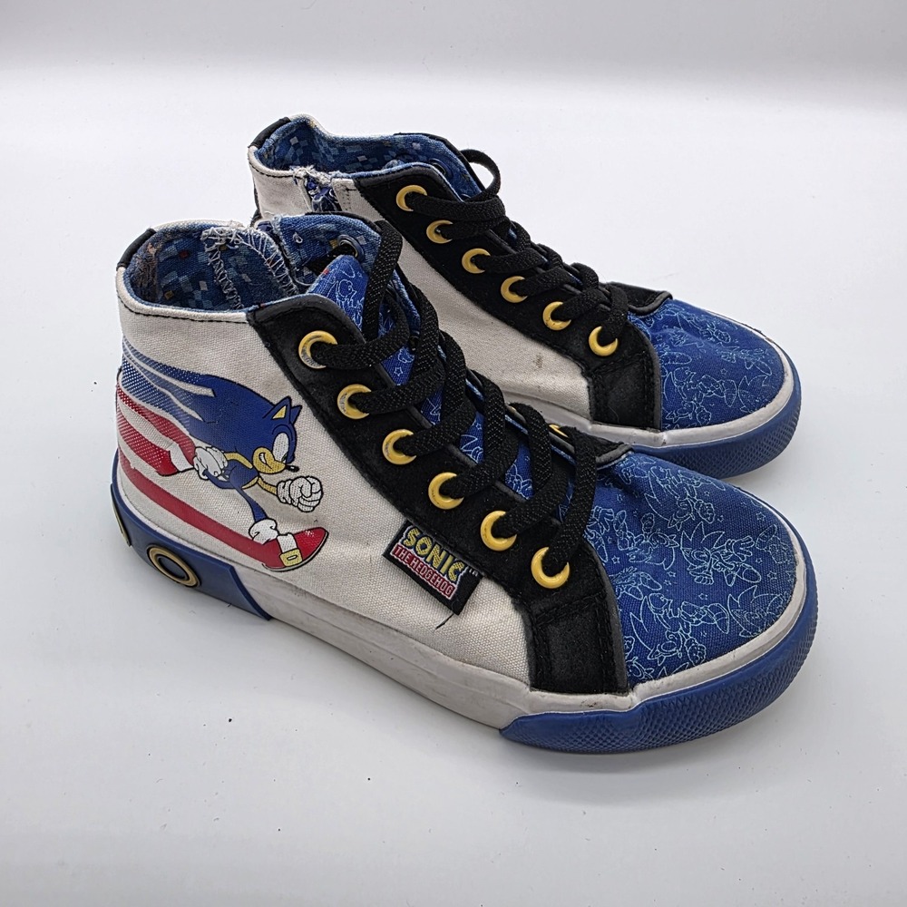 Ground Up Sonic The Hedgehog  Shoes Youth Size 1 Sneakers